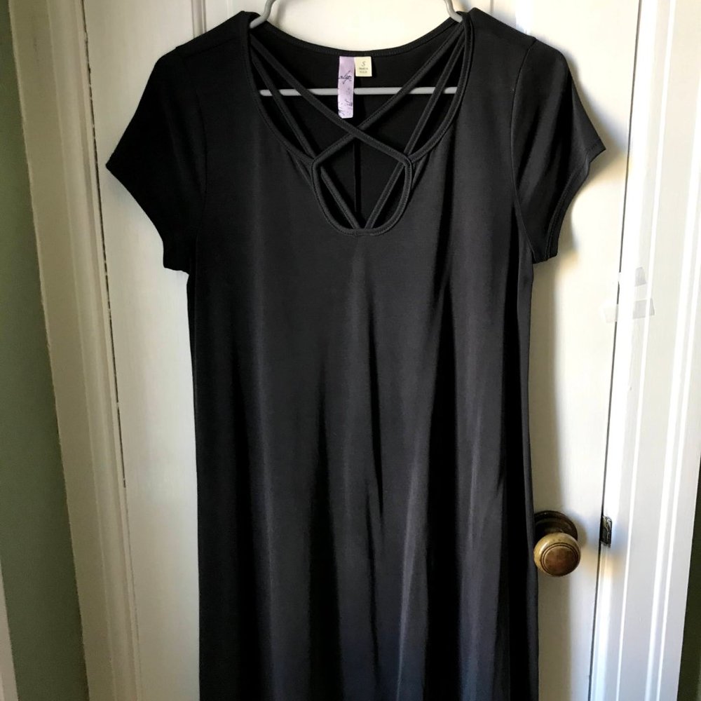 Francesca's Navy T-Shirt Dress